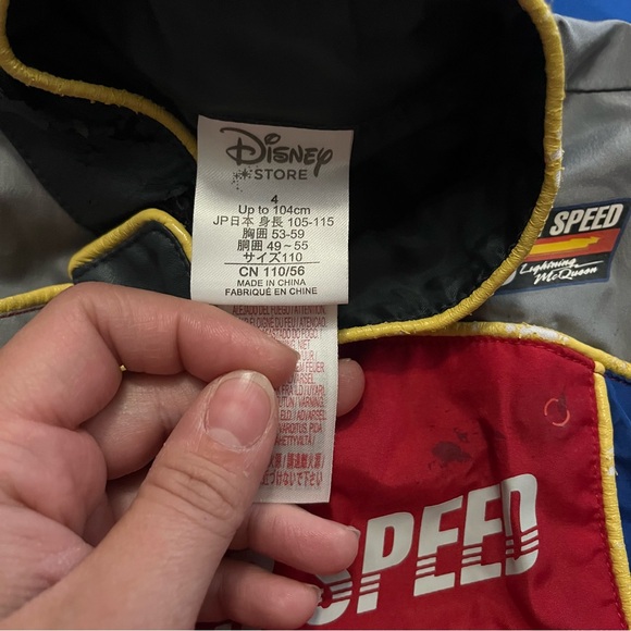 Disney Cars Pitt crew Costume - Blue, Red, and Black - Picture 6 of 9